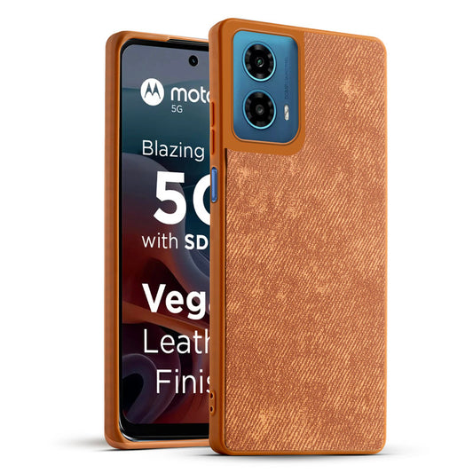 Classic Denim Finish Back Case for Motorola Moto G34 5G
