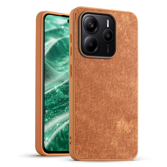 Denim Jeans Cloth Back Cover Case for Redmi Note 14 5G