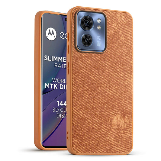 Classic Denim Finish Back Case for Motorola Moto Edge 40 5G