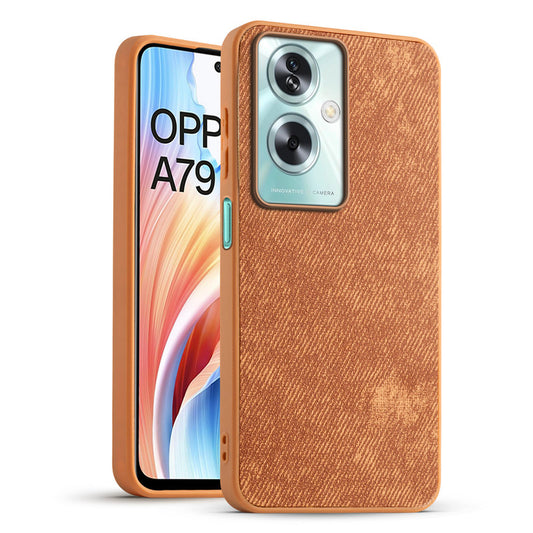 Classic Denim Finish Back Case for Oppo A79 5G