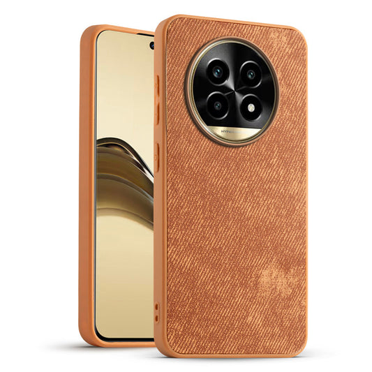Classic Denim Finish Back Case for Realme 14 Pro Lite 5G with Raised Camera Edges & Micro-Fiber Lining