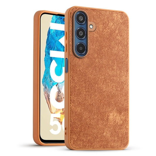 Classic Denim Finish Back Case for Samsung M35 5G with Raised Camera Edges & Micro-Fiber Lining