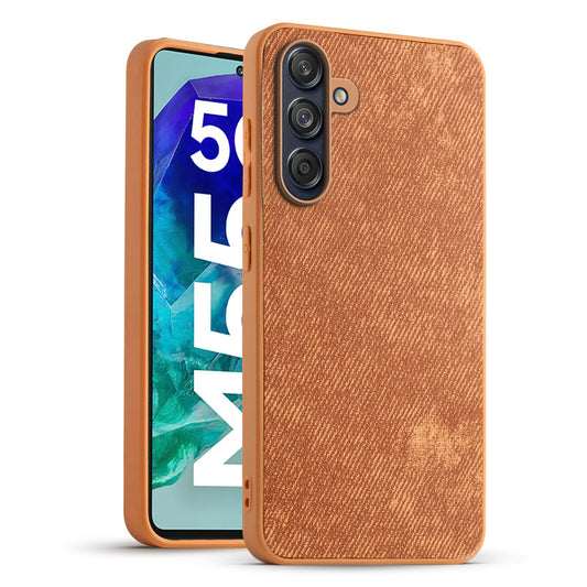 Classic Denim Finish Back Case for Samsung M55 5G
