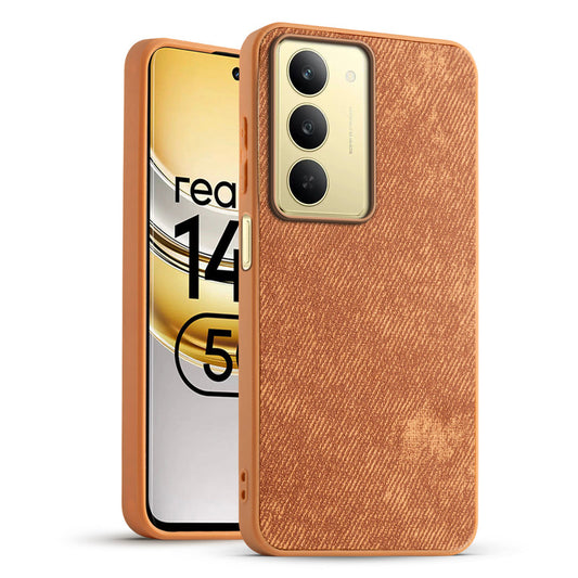Classic Denim Finish Back Case for Realme 14x 5G