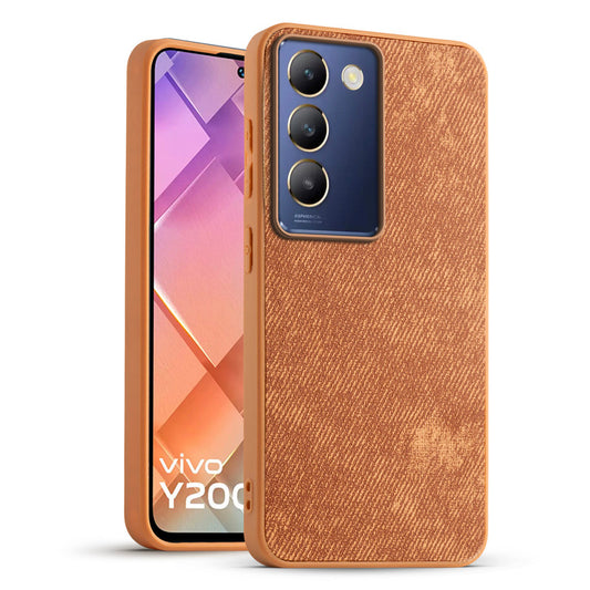 Classic Denim Finish Back Case for Vivo Y200e 5G