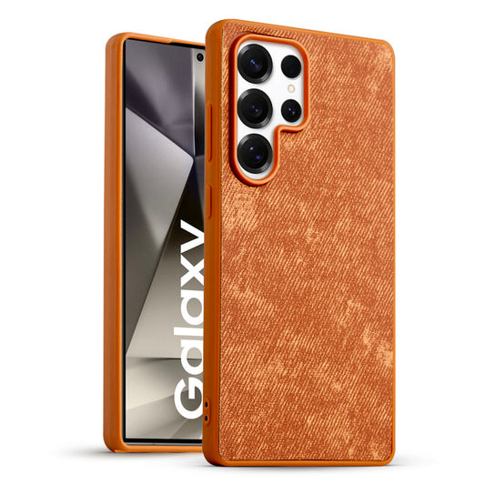 Classic Denim Finish Back Case for Samsung S24 Ultra 5G with Raised Camera Edges & Micro-Fiber Lining