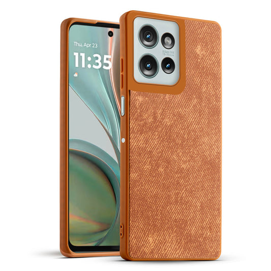 Classic Denim Finish Back Case for Motorola G75 5G