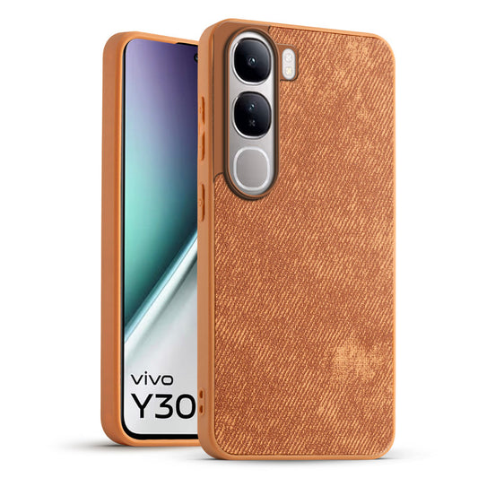 Classic Denim Finish Back Case for Vivo Y300 5G
