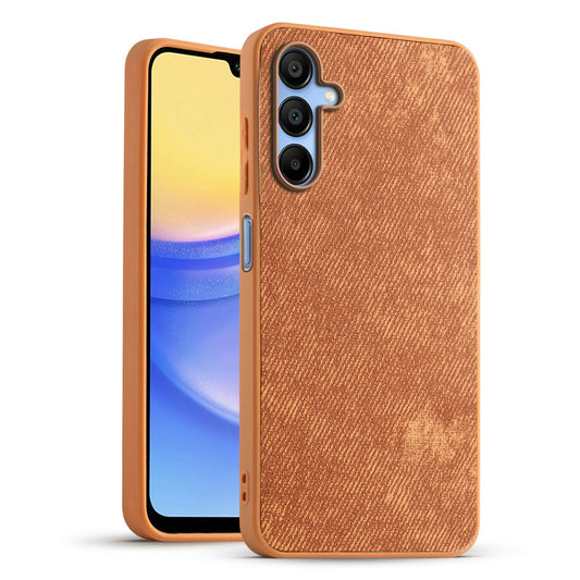 Classic Denim Finish Back Case for Samsung A15 5G with Raised Camera Edges & Micro-Fiber Lining