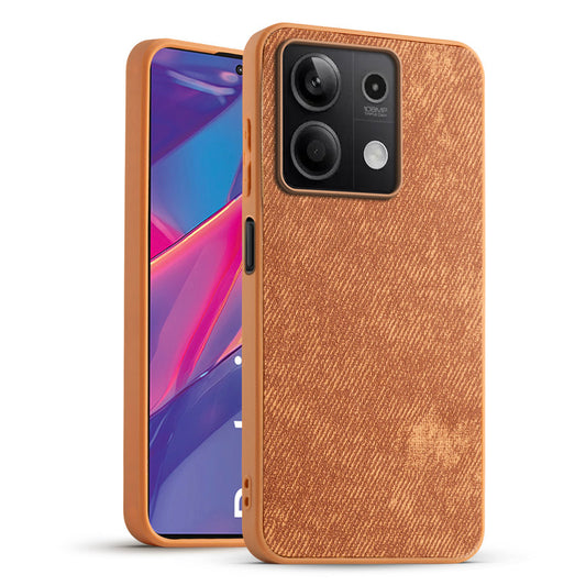 Classic Denim Finish Back Case for Redmi Note 13 5G with Raised Camera Edges & Micro-Fiber Lining