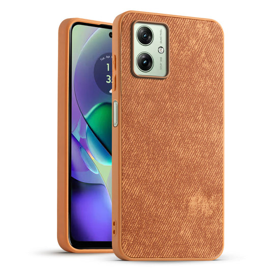 Classic Denim Finish Back Case for Motorola Moto G54 5G with Raised Camera Edges & Micro-Fiber Lining