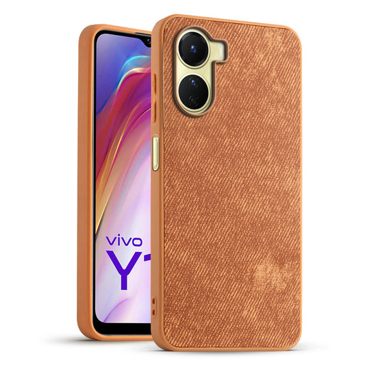 Classic Denim Finish Back Case for Vivo Y16
