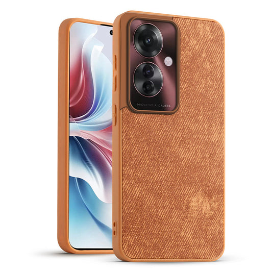 Classic Denim Finish Back Case for Oppo F25 Pro 5G