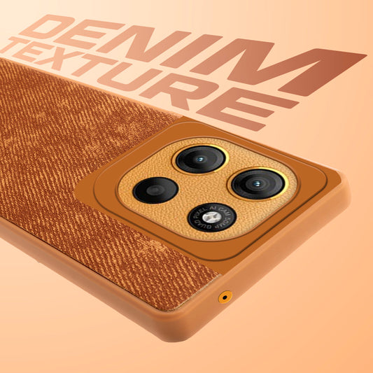Classic Denim Finish Back Case for Motorola Moto G15