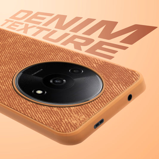Classic Denim Finish Back Case for Redmi A3 2024