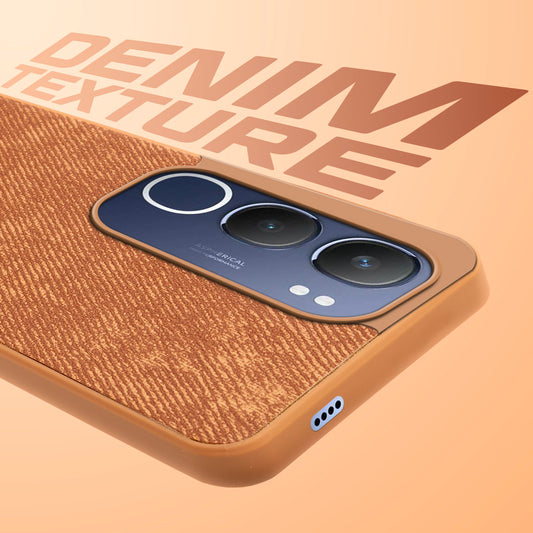 Classic Denim Finish Back Case for Vivo Y29 5G