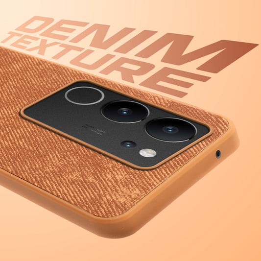 Classic Denim Finish Back Case for Vivo V29 5G