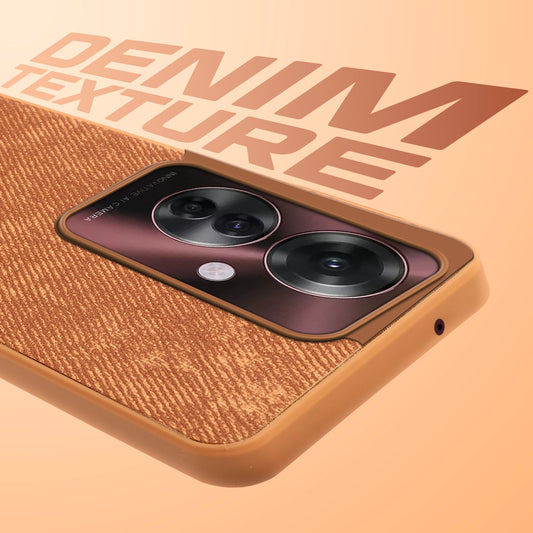 Classic Denim Finish Back Case for Oppo F25 Pro 5G