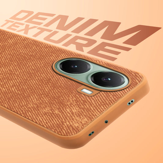 Denim Jeans Cloth Back Cover Case for Poco X7 Pro 5G