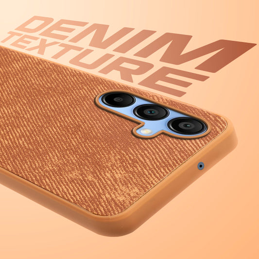 Classic Denim Finish Back Case for Samsung A15 5G with Raised Camera Edges & Micro-Fiber Lining