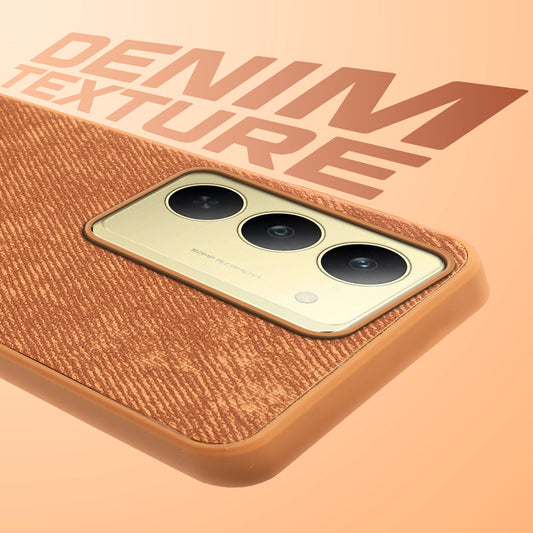 Classic Denim Finish Back Case for Realme 14x 5G