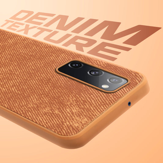 Classic Denim Finish Back Case for Samsung S20 FE 5G with Raised Camera Edges & Micro-Fiber Lining
