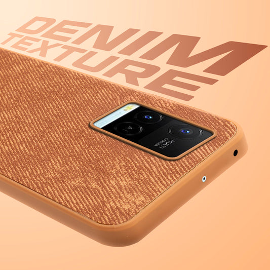 Classic Denim Finish Back Case for Vivo Y21 2021