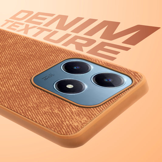Classic Denim Finish Back Case for Realme C63