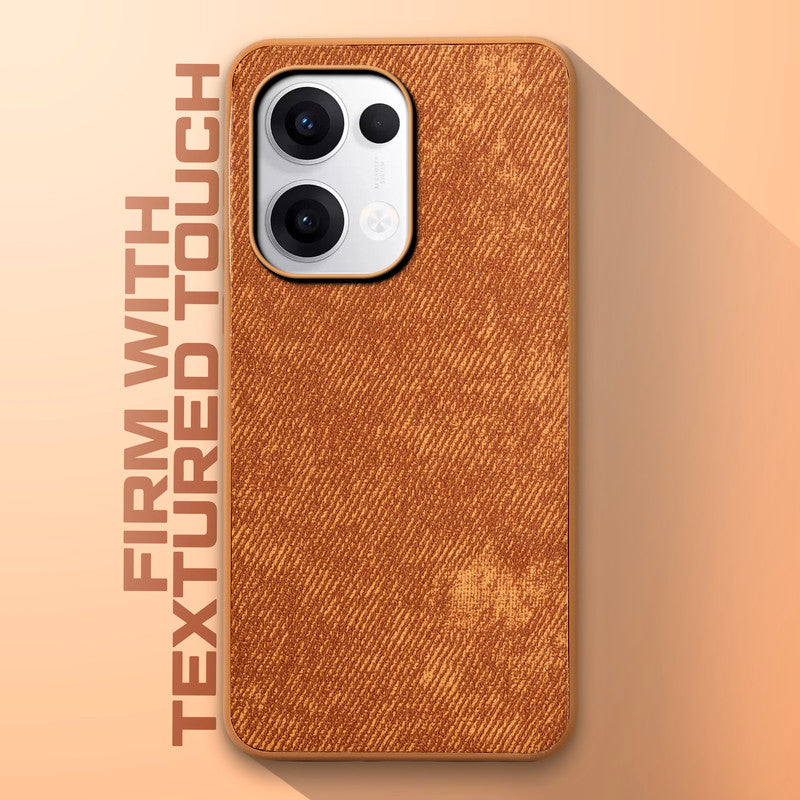 Denim Jeans Cloth Back Cover Case for Oppo Reno 13 5G