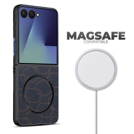 Flexible TPU Back Cover for Samsung Z Flip 7 with MagSafe Support & Unique Printed Designs