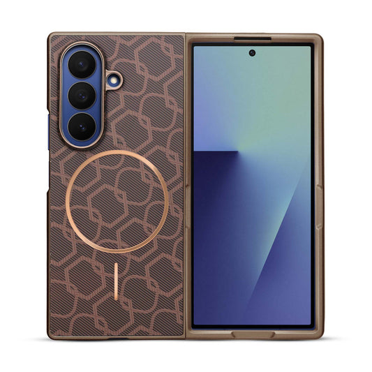 Flexible TPU Back Cover for Samsung Z Fold 7 with MagSafe Support & Unique Printed Designs