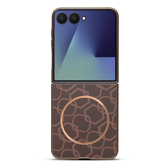 Flexible TPU Back Cover for Samsung Z Flip 7 with MagSafe Support & Unique Printed Designs