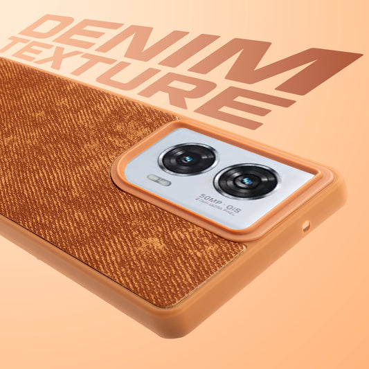 Classic Denim Finish Back Case for Motorola Moto G96 5G