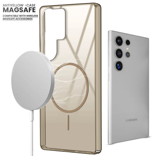 Crystal Clear Hard Back Anti-Yellowing with MagSafe Compatibility Phone Case For Samsung S25 Ultra 5G