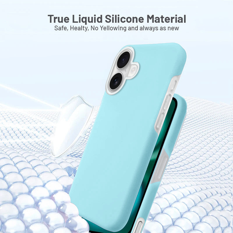 Smooth Touch Soft Silicone Back Case for Apple iPhone 16 Plus with Camera Protection for a Sleek and Stylish Look