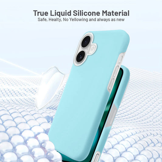 Smooth Touch Soft Silicone Back Case for Apple iPhone 16 Plus with Camera Protection for a Sleek and Stylish Look