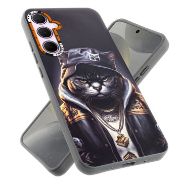 Dark Elegant Wild Creatures Printed Back Cases For Samsung S24 5G