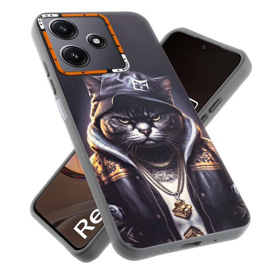 Dark Elegant Wild Creatures Printed Back Cases For Redmi 12 5G