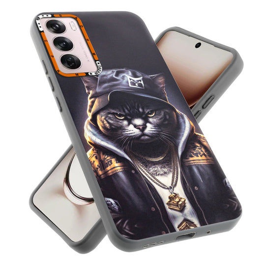 Dark Elegant Wild Creatures Printed Back Cases For Oppo Reno 12 Pro 5G