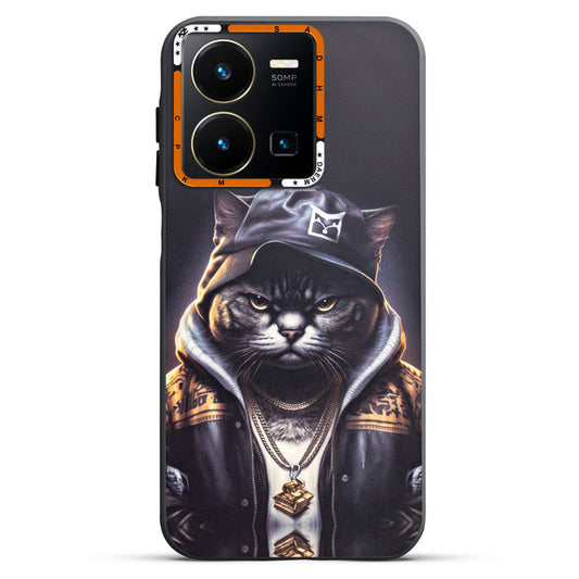 Dark Elegant Wild Creatures Printed Back Cases For Vivo Y35 4G