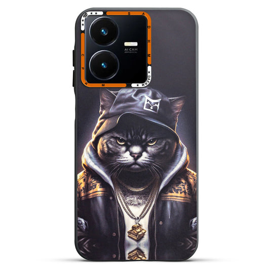 Dark Elegant Wild Creatures Printed Back Cases For Vivo Y22