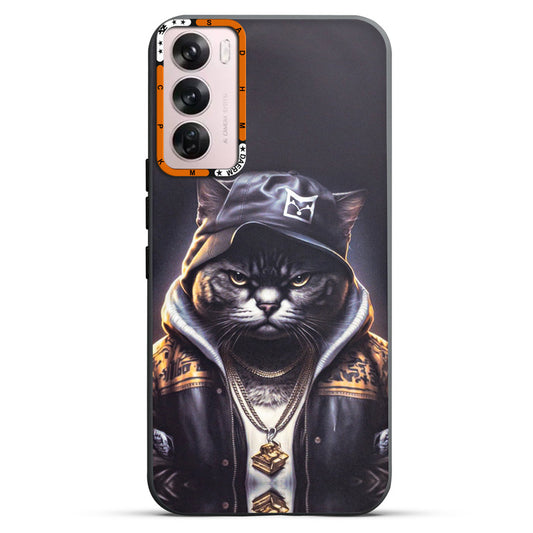 Dark Elegant Wild Creatures Printed Back Cases For Oppo Reno 12 5G