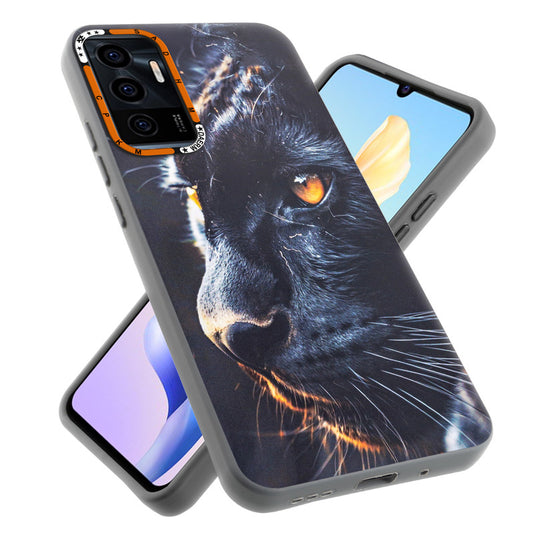 Dark Elegant Wild Creatures Printed Back Cases For Vivo V23E 5G