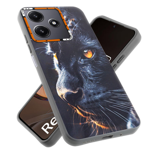 Dark Elegant Wild Creatures Printed Back Cases For Redmi 12 5G