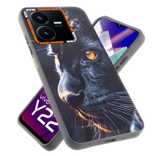 Dark Elegant Wild Creatures Printed Back Cases For Vivo Y22