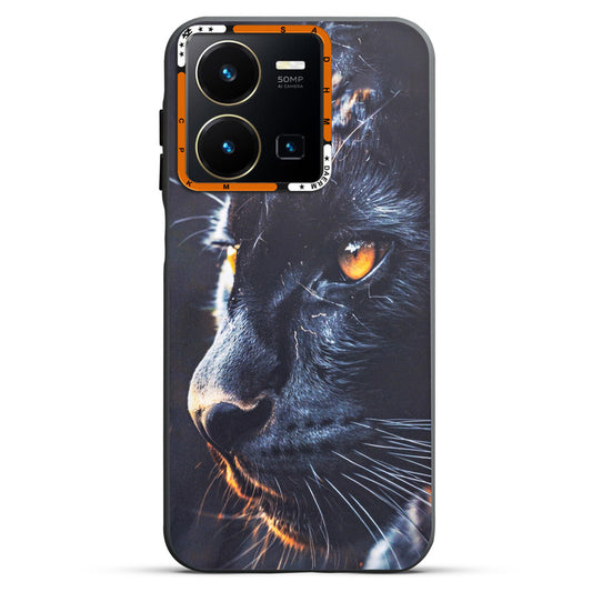 Dark Elegant Wild Creatures Printed Back Cases For Vivo Y35 4G