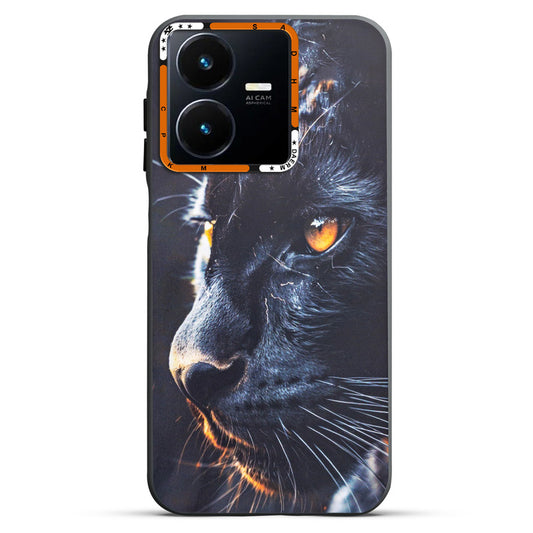 Dark Elegant Wild Creatures Printed Back Cases For Vivo Y22