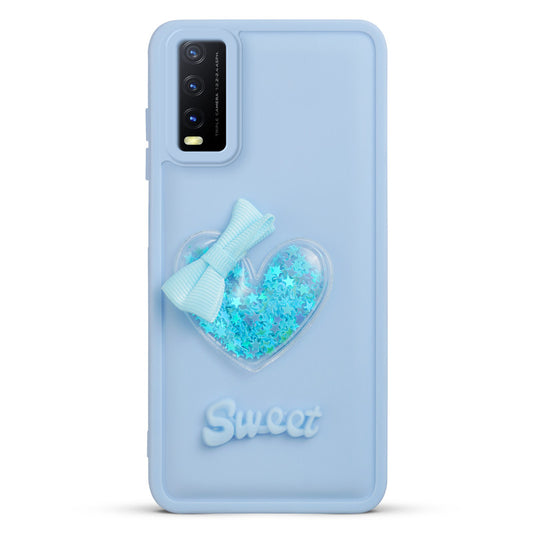 Bow Heart Cute Phone Back Cover for Vivo Y20