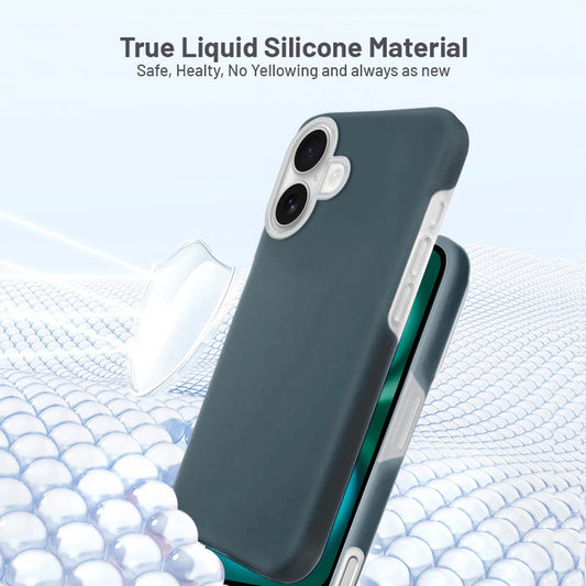Smooth Touch Soft Silicone Back Case for Apple iPhone 16 Plus with Camera Protection for a Sleek and Stylish Look