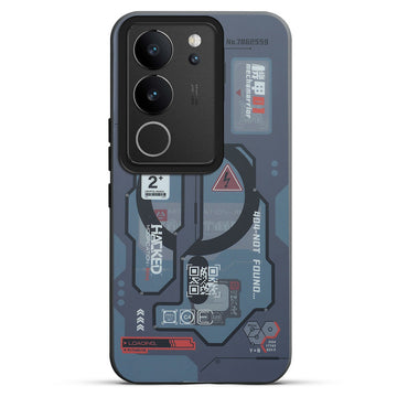 Mechanical Circuit Print Hard Back Cover For Vivo V29 5G